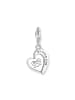 Thomas Sabo Charm-Anhänger You & Me Herz in silber, weiß, rot