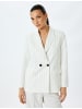 KOTON Blazer in Weiß Gestreift