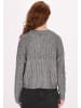 DreiMaster Damen Cardigan in Grau Melange