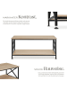 tectake Couchtisch Pittsburgh 100 x 55 x 45,5 cm, Industrial Holz hell, Eiche Sonoma