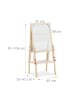 relaxdays Standtafel Whiteboard - (B)45 x (H)81 - 104 x (T)42 cm