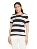 Betty Barclay Ringelshirt mit Tunnelzug in Schwarz/Weiß