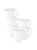 Seltmann Weiden 6er Set Kaffeebecher Tambel Lido Black Line in 350 ml in weiß
