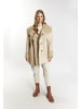 DreiMaster Vintage Jacke Aus Fellimitat in Cremebeige