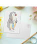 Mr. & Mrs. Panda Postkarte Zahntechniker Herz ohne Spruch in Weiß