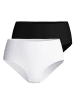 Calida Slip 2er Pack in Weiß/Schwarz