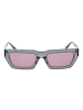 Replay Unisex Sonnenbrille Rechtwinklig Grau