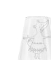 Mr. & Mrs. Panda Weinglas Fuchs Ballerina ohne Spruch in Transparent