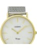 Oozoo Analog-Armbanduhr Oozoo Vintage Series silber mittel (ca. 32mm)