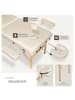 tectake 2 Zonen Massageliege-Set Suman 187 x 59 x 65,50 cm, beige