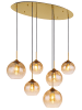 Globo lighting Hängeleuchte "JAMESSA" in gold