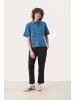 PART TWO Langarm - Hemd NiclaPW Lockere Passform in Medium Blue Denim