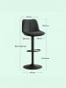 VASAGLE 2er-Set: Barhocker Lyna in - (B)45 x (H)(88.5-109.5) x (T)49.5 cm