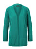 GOLDNER Langarm Feinstrick-Cardigan in smaragd