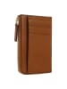 The Bridge Leda Kreditkartenetui RFID Schutz Leder 13 cm in cognac