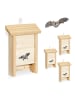 relaxdays 4 x Fledermauskasten in Natur