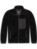 Fleecejacke/Fleecepullover in Schwarz
