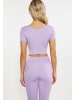 IZIA Damen Crop-Top in Lavendel