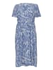 KAFFE curve Kleid KCalona Regular fit in Blue Indigo/White Marbel