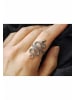 Gemshine Ringe SCHLANGE - Größenverstellbar in silver coloured