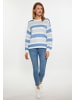 usha BLUE LABEL Damen Pullover in Grau weiss blau