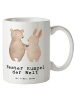 Mr. & Mrs. Panda Kaffeetasse Hase Bester Kumpel der Welt mit Spruch in Weiß