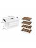 relaxdays Weihnachtskugel Aufbewahrungsbox in Transparent - (B)51 x (H)32,5 x (T)38,5 cm