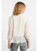 DreiMaster Vintage Damen Blusenshirt Mit Spitze in WOLLWEISS
