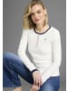 Delmao Langarmshirt in offwhite-rosa-marine