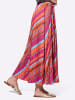 Heine Rock in orange-fuchsia-gestreift