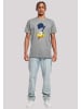 F4NT4STIC T-Shirt Looney Tunes Road Runner Face in grau meliert