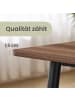 VASAGLE Esstisch Island in Walnussbraun - (B)140 x (H)75 x (T)75 cm