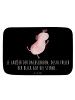 Mr. & Mrs. Panda Badematte Axolotl Tanzen mit Spruch in Schwarz
