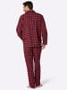 WITT WEIDEN Pyjama in dunkelrot-dunkelblau-kariert