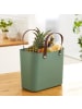 Rotho Albula 2er-Set Einkaufskörbe Taschen 25l in Mistelgrün