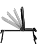 tectake Trainingsbank  rutschfest, 125 x 34 x 129 cm, schwarz