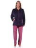 NORMANN Hausanzug Streifen Homewear Nicky Velvet in marine