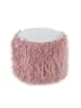 Kayoom Sitzkissen Fellpouf Bobtail in rosa - grau
