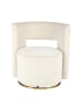 Kayoom Sessel Drehsessel Beverly in creme - gold