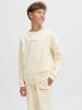 JACK & JONES Junior Sweatshirt JORNORREBRO EMB SWEAT CREW JNR in antique white