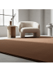 KADIMA DESIGN Teppich Kurzflor Waschbar Einfarbig LECH Microfaser OEKO-TEX in Braun