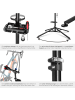 tectake Fahrrad-Set Reparaturständer  mit Stabilisationsstange für Lenker