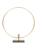 Beliani Kerzenständer SERAM in Gold/Schwarz - (W) 40 x (H) 45 x (L) 7 cm