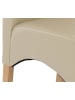 MCW 2er-Set Esszimmerstuhl Crotone, Creme, helle Beine