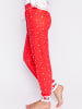 P.J. Salvage Pyjamahose COZY IN LOVE in rot
