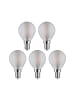 paulmann LED 5er Pack Tropfen E14 470lm 2700K matt E14 230V F