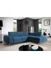 MF Design Lauryn Recamiere Rechts in Blau -  (L) 205 x (B) 278 x (H) 92 cm