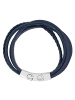 Adeliás Herren Armband – Lederarmband aus Leder 21 cm in blau