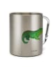 Mr. & Mrs. Panda Kaffeebecher Krokodil ohne Spruch in Silber