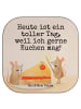 Mr. & Mrs. Panda Tischuntersetzer Mäuse Kuchen Design mit Spruch in Weiß